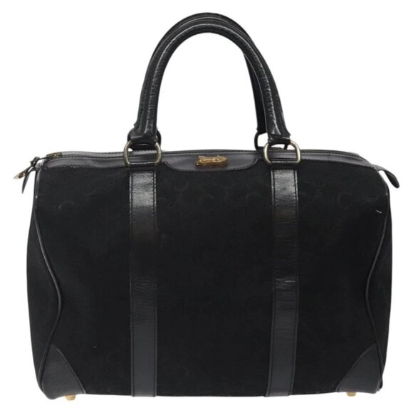 CELINE C Sulky Hand Bag Canvas Black Auth - Picture 2 of 16